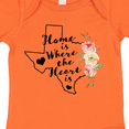 thumbnail image 4 of Inktastic Texas Home is Where the Heart is with Watercolor Floral Girls Baby Bodysuit, 4 of 5