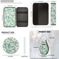 thumbnail image 7 of Pzuqiu Daisy Automobile Interior Sets Car Front Rear Seat Cover Steering Wheel Seat Belt Headrest Center Console Cushion Pad Keychain Coaster 14 Pcs Full Set Covers All Weather Use, 7 of 7