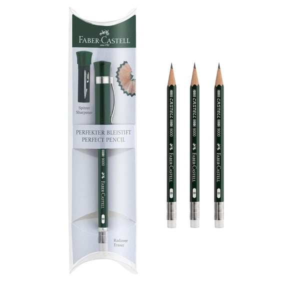 Set de lápices Faber-Castell Perfect Pencil Castell 9000 con recambio