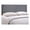 Smoke, variant on Region Linen Fabric Upholstered Twin Headboard in Gray with Nailhead Trim