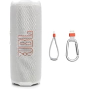 Open Box JBL Flip 7 - Portable waterproof and drop-proof speaker, Bold JBL Pro Sound with AI Sound Boost, 16Hrs of Playtime, and PushLock system with interchangeable accessories White