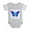 Heather Gray, variant on CafePress - Fantasy Butterfly 1 - Cute Infant Baby Football Bodysuit