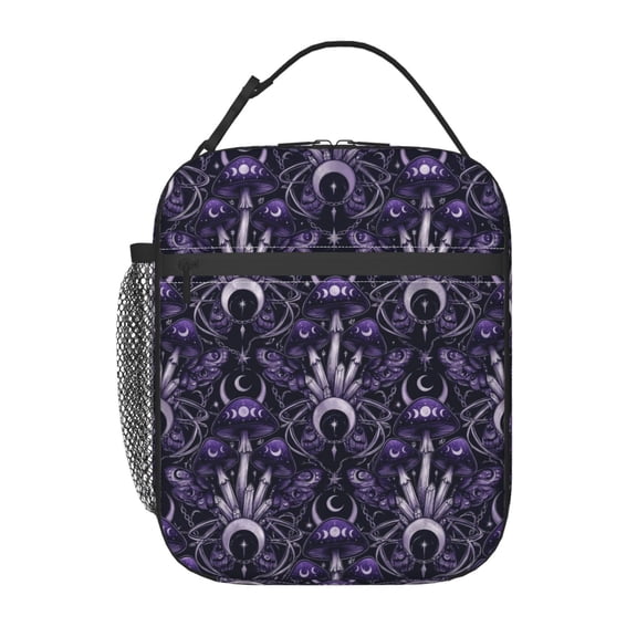 Mushroom Lunch Box,Lightweight Reusable Lunch Bag For Woman Men,Portable Insulated Small Cooler Bag For Picnic,Travel,Office