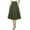 Green, variant on Elowen Fashionable Skirts for Women Pleated Button Solid Casual Summer Swing Skirt Black L