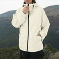 thumbnail image 4 of Women's Lightweight Hooded Rain Jacket Jacket Large Size Casual Windbreaker With Pockets, 4 of 7