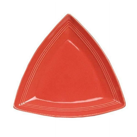 Tuxton China CNZ-1248 12.5 in. Concentrix Triangle Plate - Cinnebar  - 6 pcs