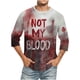 thumbnail image 1 of Camisas de Manga Larga para Hombres Imprimir Blusa de Manga Corta de Cuello Redondo, Camisas de Lino para Hombres, 1 of 4