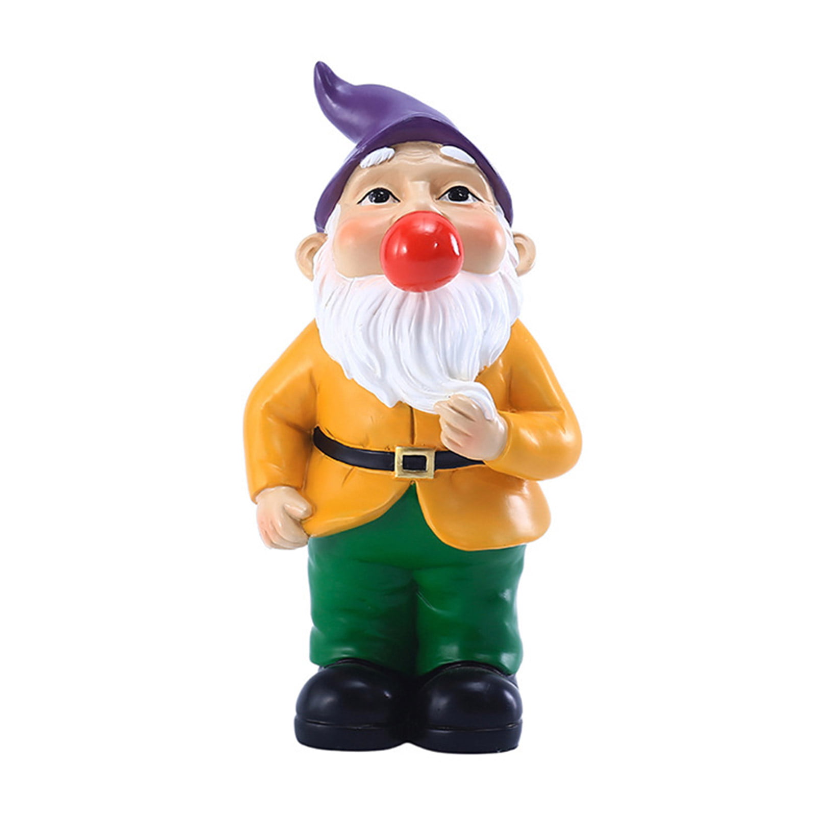 Large Outdoor Gnome with Solar Details about   TERESA'S COLLECTIONS Flocked Garden Gnome Statue 