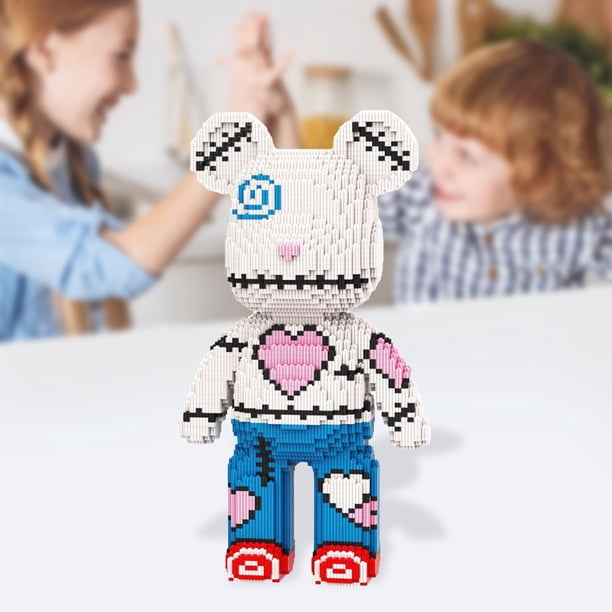 Bear Brick, Rainbow Graffiti Bear Micro Building Blocks Set
