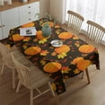 thumbnail image 2 of Thanksgiving Day Tablecloth Waterproof Spillproof Tablecolths Table Covers Autumn Maple Leaf Table Cloths for Fall Birthday Wedding Graduation Rectangle,60x84inch, 2 of 5