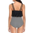 thumbnail image 2 of Womens Swimsuits Ruffle Tankini Two Piece High Waisted Swimming Suit Bathing Suit S-3XL, 2 of 4