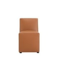 thumbnail image 4 of Manhattan Comfort Anna 19.69" Faux Leather Armless Dining Chair in Brown (2 Pc), 4 of 11