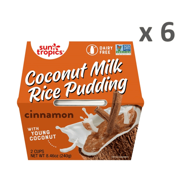 Sun Tropics Coconut Milk Rice Pudding, Cinnamon 4.23oz (12 cups)