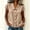 Beige women short sleeve button down shirts a1, variant on sdhkgrrt Women Short Sleeve Button Down Shirts Summer Casual Collared Tops Solid Slim Fit Pullover Blouses Cute Office Work Outfits Clothes, Beige S