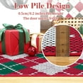 thumbnail image 5 of Christmas Plaid Area Rug Modern Holiday Doormat Soft Machine Washable Stain Resistant Runner Rug Holiday Décor for Living Room、Entrance Door、Bedroom、Laundry Room、Dormitory, 5 of 9