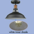 thumbnail image 5 of Industrial Black Semi Flush Mount Light Barn Style Ceiling Light Fixture, 5 of 6