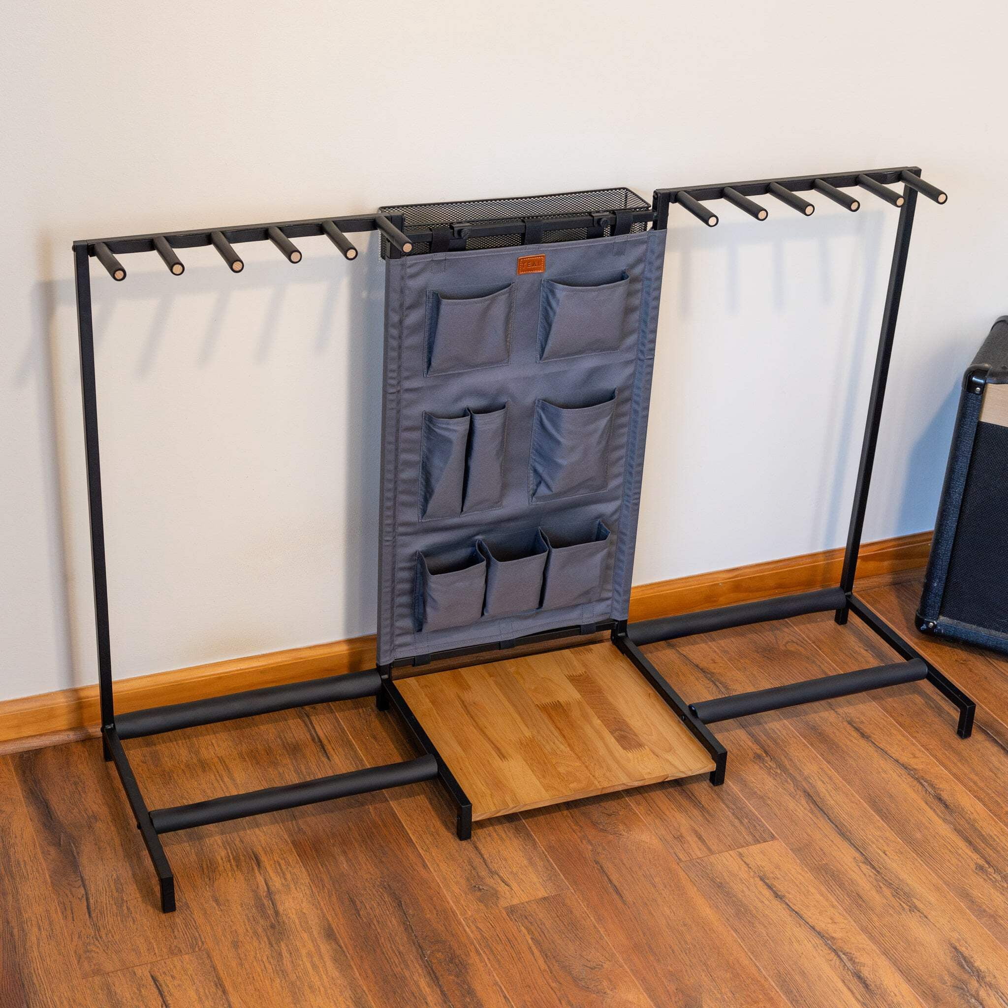 Large Guitar Organizer Rack, Floor Stand Holds 10 Guitars, Equipment Accessory Storage, The Headliner