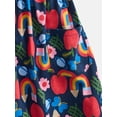 thumbnail image 3 of Wonder Nation Baby and Toddler Girls Printed Short Sleeve Dress, Sizes 0M-5T, 3 of 3