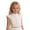 00-White29, variant on Tiijoy Girls Lace Ruffle Sleeve Layering Shirt Lightweight Button-Up Shirt Top, Sizes 7-14