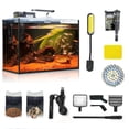 thumbnail image 1 of Set de escritorio Aquarium Wonderfactory de vidrio ultratransparente de 10 litros, 1 of 7