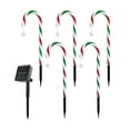 thumbnail image 1 of Luces solares navideñas de bastón de , luces de estaca impermeables con 8 modos de iluminación, decoración navideña para decoración de caminos Estilo A, 1 of 8