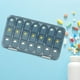 thumbnail image 1 of Compartimentos de organizadora de pastillas les Una  azul shamjiam estuche de medicamentos, 1 of 9
