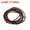 Brown, variant on Uxcell Round Braided Leather Cord, 3mm Genuine Braided Leather Cords, Black(2.2 Yards)