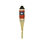 TIKI Easy Pour Multi-color Bamboo 57 in. American Flag Bamboo Torch 1 pc
