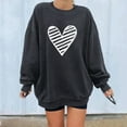 thumbnail image 2 of Dyegold Sweatshirt For Women Teen Girls Heart Print Graphic Hoodie Women Sweatshirts For Women Loose Fit Y2K Clothes Plus Size ​Christmas ​Cute Sweatshirts ​Sale, 2 of 7