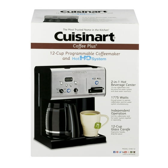 Cuisinart Coffee Plus 12Cup Programmable Coffeemaker and Hot H2O System, 1.0 CT