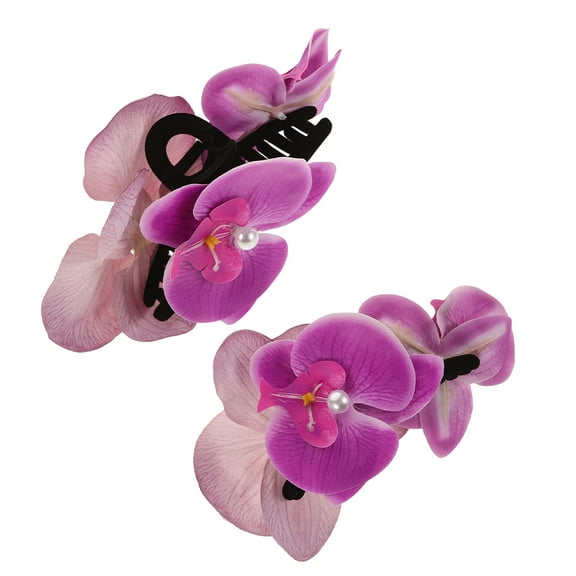 SEWCHICS 2-Pack Floral Hair Clips for Women, Decorative Hair Accessories for Special Events and Everyday Use