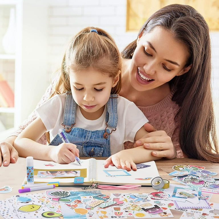 DIY Journal Set for Girls 7-13 Years Old, Craft Scrapbook Kit