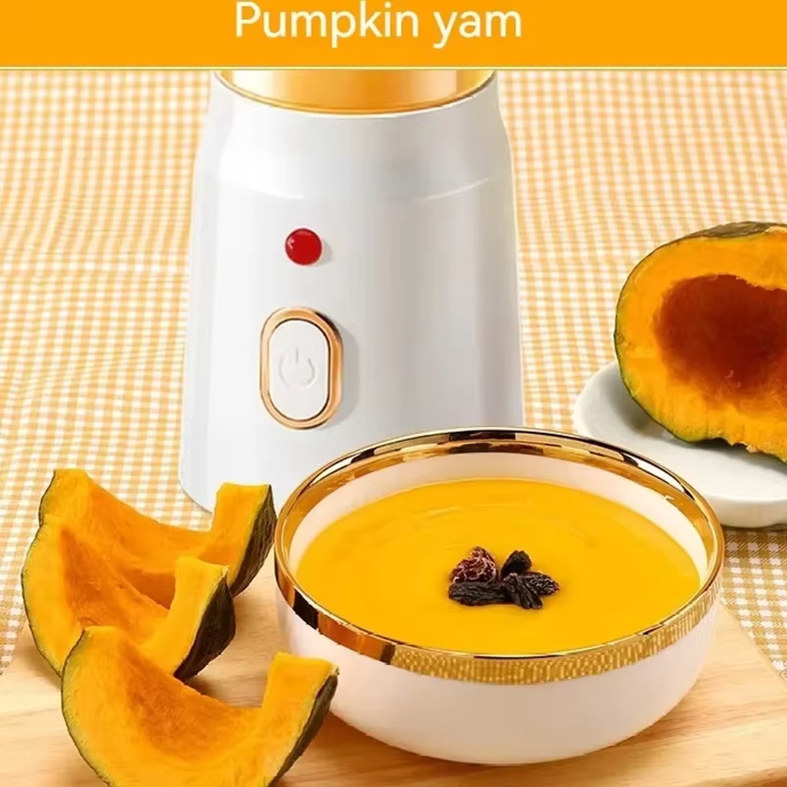 Portable Rechargeable Juicer Cup, 10.2 Inch Mini Blender for Smoothies, Shakes, Baby Food, USB Charging, Household Fruit Juice Maker, White