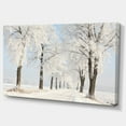 thumbnail image 2 of Winter Lane on Sunny Morning - Forest Canvas Art Print, 2 of 4