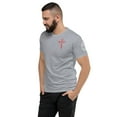thumbnail image 4 of ZECHARIAH 4:6 Fitted men T-shirt (Heather Grey, XS), 4 of 6