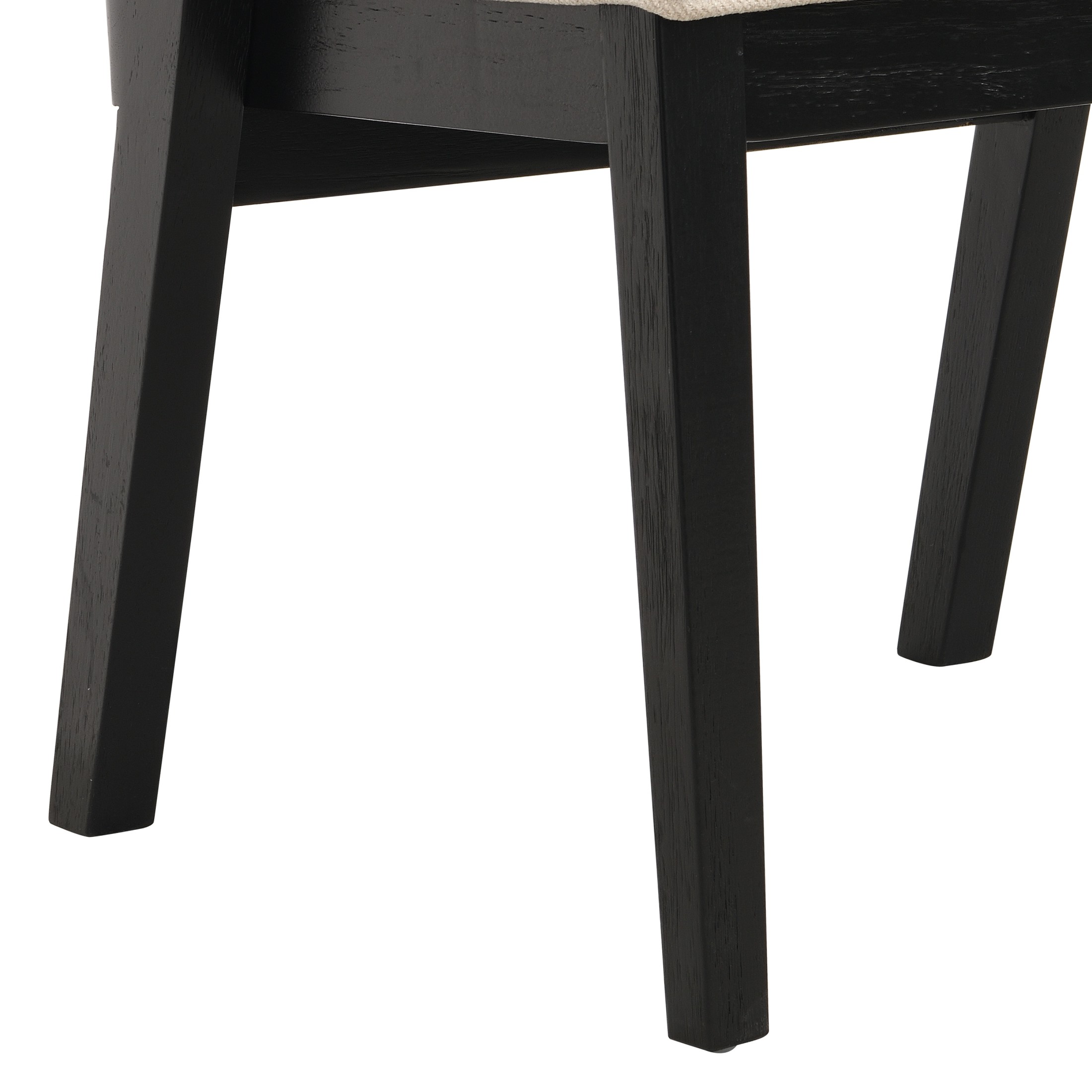 Christopher Knight Home Wood Dining Chairs with Cane Rattan Backrest, Black+Beige, Set of 2