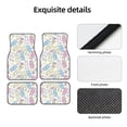 thumbnail image 4 of Fuzoiu Cartoon Bunny Print Carpet Floor Mats for Car,Car Foot Mat Set,Universal Fit 4 Piece Mat Pad Set,Fits Most Cars Trucks Vans Sedans SUV Auto Carpet Mat Se, 4 of 7