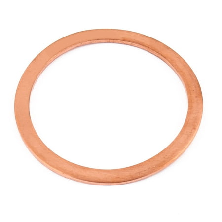 - 60mm x 50mm x 2mm Flat Ring Copper Crush Washer Sealing Gasket Fastener