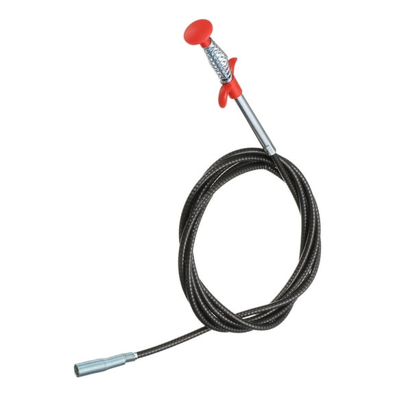 Uxcell Flexible Grabber Claw Pick Up Tool 0.47" Dia. 118" 4 Claws Stainless Steel Cleaning Hook Unclog Sink