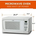 thumbnail image 3 of Commercial Chef CHM16100W6C 1.6 cu. ft. 1000W Countertop Microwave - White, 3 of 7