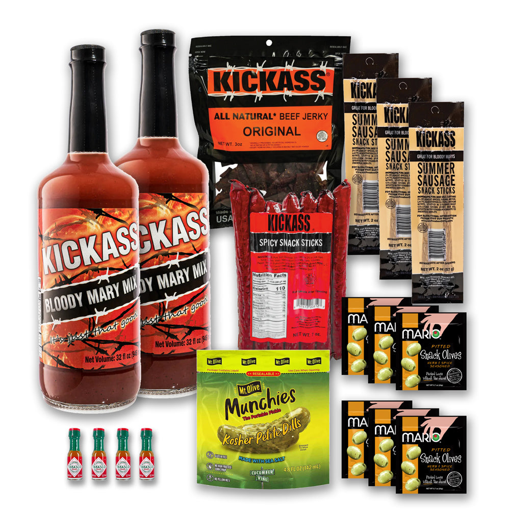 The LakeHouse 18 Piece Ultimate Bloody Mary Gift Box with Kickass