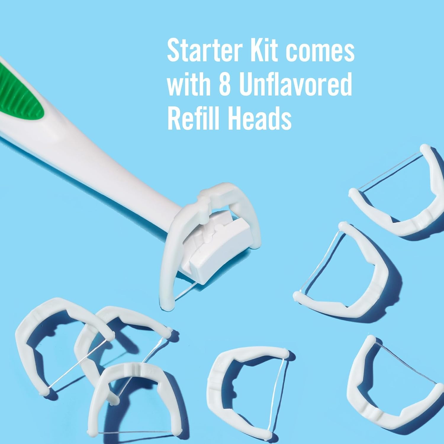 6 Pack - Reach Ultraclean Access Flosser with 8 Unflavored Dental Flosser Heads