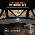 thumbnail image 2 of KFFKFF Hunting Shelter, 270° View Ground Shelter, 1-2 Individual Spring Loaded Deer Shelter with Transport Sack, Compact Durable Hunting Canopy, 3 Flat Windows for Turkey and Deer Pursuit, 2 of 9