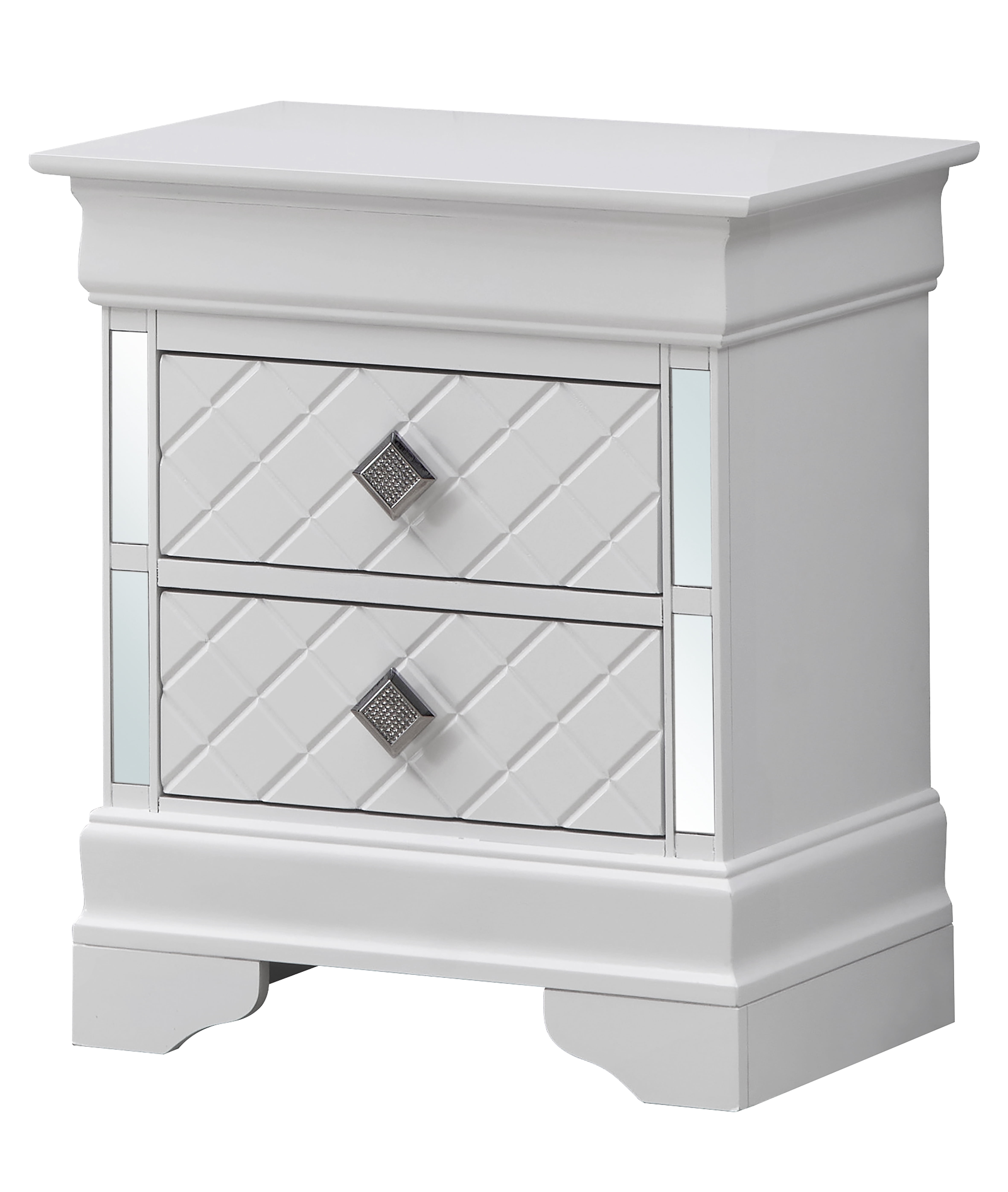 Glory Furniture Verona Nightstand in White Color