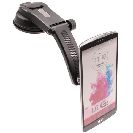 Car Mount Dash Phone Holder for Samsung Galaxy S25/Edge/Plus/Ultra - Magnetic Cradle Swivel Dock Strong Grip