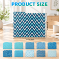 30 Graphic Geometric Decorative File Folders Letter Size Colored ...