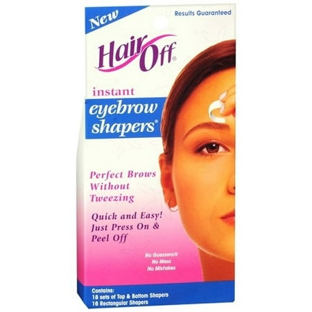 Hair Off Instant Eyebrow Shapers Cold Wax Strips (The Best Hair Stripping Product)