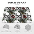 thumbnail image 3 of Sikiie Skulls Roses Dish Drying Mat, Kitchen Counter Mat, Self Drying Mat for Kitchen Counter Dish Drying Pad ,for Dishes, Utensils, Pots and Pans（24" x 18"）, 3 of 7