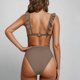 thumbnail image 3 of Conjunto de Bikini de Cintura Alta para las Mujeres de Color Sólido con Hebilla de Espalda, Traje de Baño Sexy sin Espalda con Almohadilla de Pecho, 3 of 6