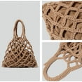 thumbnail image 4 of Kukuzhu Knit Purses Tote Bags for Women Mesh Hobo Bag Handwoven Handbag Aesthetic Cute Tote Bags Beach Bag, 4 of 4